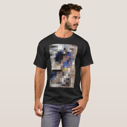 Pixelbekleed Afbeelding T-shirt (Voorkant volledig)