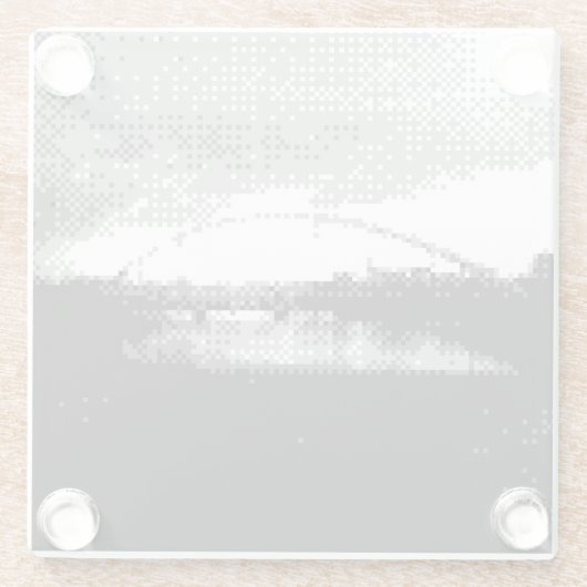 pixelbrug glazen onderzetter (Achterkant)