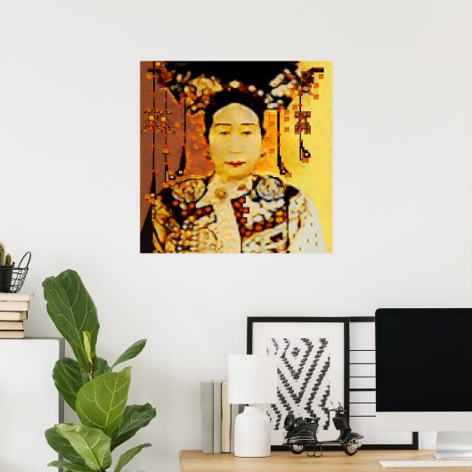 Pixeled empress poster (Thuiskantoor)