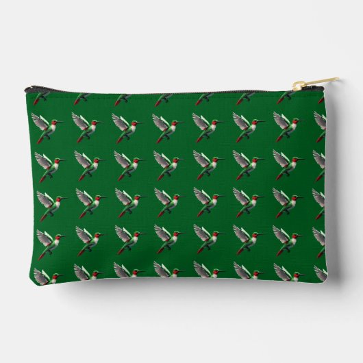 Pixeled Green Hummingbird Etui (Achterkant)