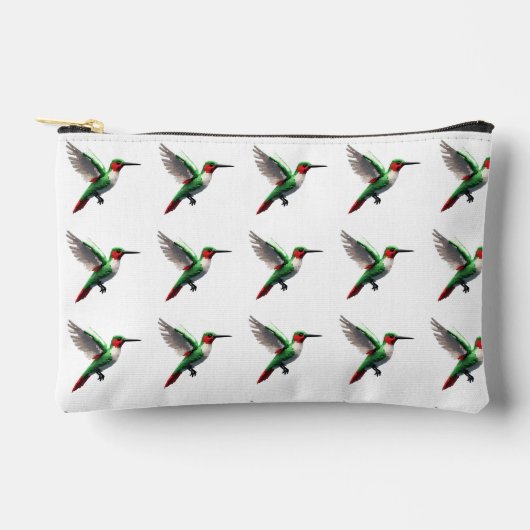 Pixeled Green Hummingbird Etui (Voorkant)