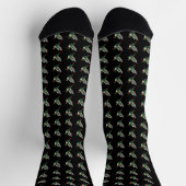 Pixeled Green Hummingbird Sokken (Top)