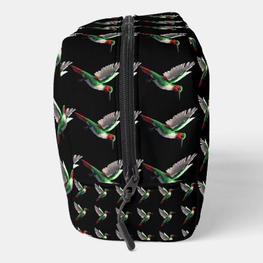 Pixeled Green Hummingbird Toilettasje (Rechts)