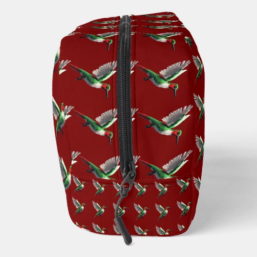 Pixeled Green Hummingbird Toilettasje (Rechts)