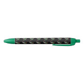 Pixeled Green Hummingbird Zwarte Inkt Pen (Bodem)