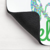 Pixeled Image of Jesus Desktop Computer Mousepad Muismat (Hoek)