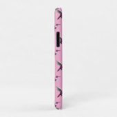 Pixeled Pink Hummingbird Case-Mate iPhone Case (Achterkant/rechts)