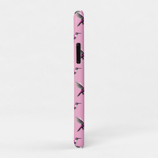 Pixeled Pink Hummingbird Case-Mate iPhone Case (Achterkant/rechts)