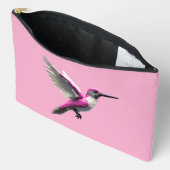 Pixeled Pink Hummingbird Etui (Open)
