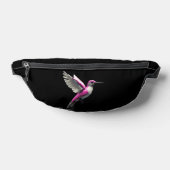 Pixeled Pink Hummingbird Heuptasje (Liggend)