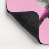 Pixeled Pink Hummingbird Muismat (Hoek)