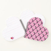 Pixeled Pink Hummingbird Notitieboek (Binnen)