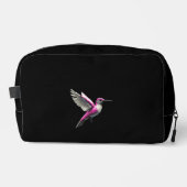 Pixeled Pink Hummingbird Toilettasje (Voorkant)