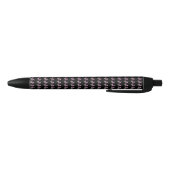 Pixeled Pink Hummingbird Zwarte Inkt Pen (Bodem)