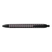 Pixeled Pink Hummingbird Zwarte Inkt Pen (Achterkant)