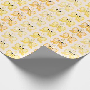 Pixelen Boog in Hoge Hakken Patroon Cadeaupapier