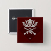 Pixelfield Game | breuk BRUTAL ORDO-Button Vierkante Button 5,1 Cm (Voorkant /achterkant)