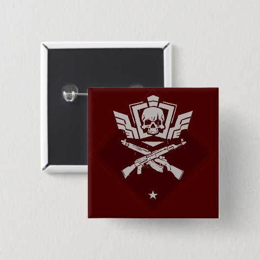 Pixelfield Game | breuk BRUTAL ORDO-Button Vierkante Button 5,1 Cm (Voorkant /achterkant)