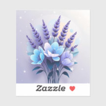 PixelFlower Sticker – Minimalistische bloemsierkun