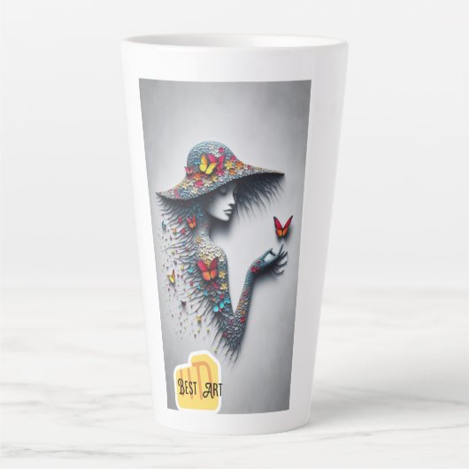 Pixelfoto Latte Mok (Voorkant)