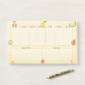 Pixelfrüchte Wochenplaner Post-it® Notes (Op bureau)