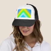 Pixelgebergte blauw trucker pet (In situ)