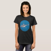 Pixelhaai Onderwater T-shirt (Voorkant volledig)