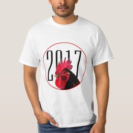 Pixelized afbeelding van Rooster Chinees nieuwjaar T-shirt (Voorkant)
