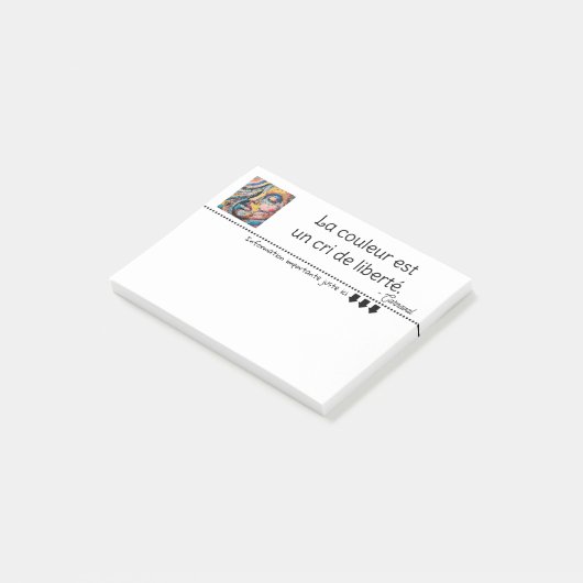Pixelkleurene explosie post-it® notes (Schuin)