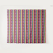 Pixelkleurig rood Paars geel blauw tapijt Wandkleed (Voorkant (horizontaal))