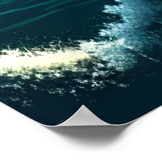 Pixelkunst, Castle on rock in zee | AI Art. Poster (Hoek)