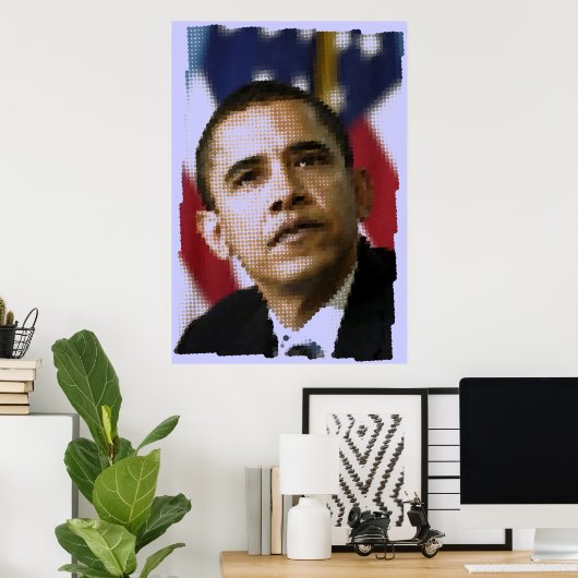 Pixelkunst (stippen), Barack Obama Poster (Thuiskantoor)