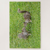 Pixelkunst - Twee eekhoorns Legpuzzel (Verticaal)