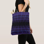 pixelkunst van 80s Retro sci-Fi achtergrond. Pixel Tote Bag (Dichtbij)