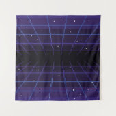 pixelkunst van 80s Retro sci-Fi achtergrond. Pixel Wandkleed (Voorkant)