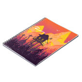 Pixellandschap met bergen notitieboek (Linkerzijde)