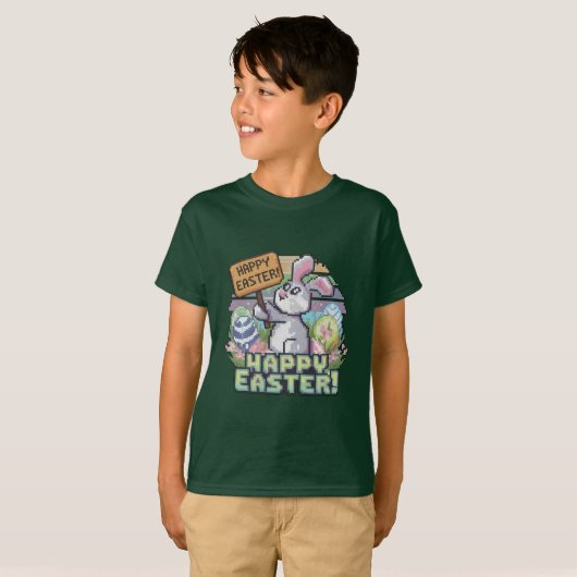 Pixellatie van pastel t-shirt (Voorkant volledig)