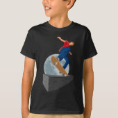 pixelmaanskater t-shirt (Voorkant)