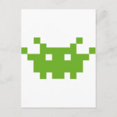 pixelmonster ouderwets gamen briefkaart (Voorkant)