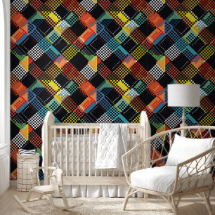 Pixelpatchwork Behang