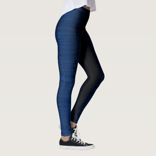 Pixelpatroon 01.B.bw.Black BG Leggings (Rechts)