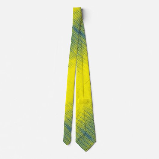 Pixelpatroon 01.B.bw.S.BYellow BG Stropdas (Achterkant)