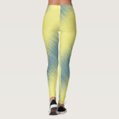 Pixelpatroon 01.B.bw.S Geel BG Leggings (Achterkant)
