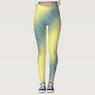Pixelpatroon 01.B.bw.S Geel BG Leggings