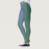 Pixelpatroon 01.GRN.bw Lblue BG Leggings (Links)
