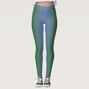 Pixelpatroon 01.GRN.bw Lblue BG Leggings