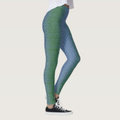Pixelpatroon 01.GRN.bw Lblue BG Leggings (Rechts)