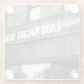 pixelpizzaplaats glazen onderzetter (Achterkant)