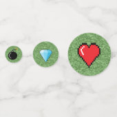 Pixels bereiken gameniveau op kinderen van zaterda confetti (Achterkanten)