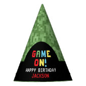 Pixels bereiken gameniveau op kinderen van zaterda feesthoedjes (Voorkant)